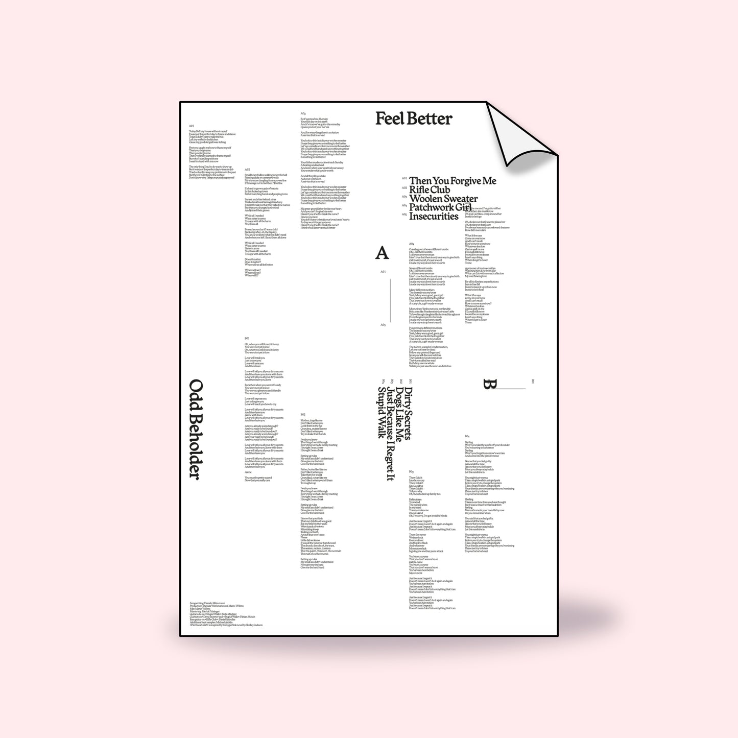 Odd Beholder - Feel Better LP (recycled vinyl)