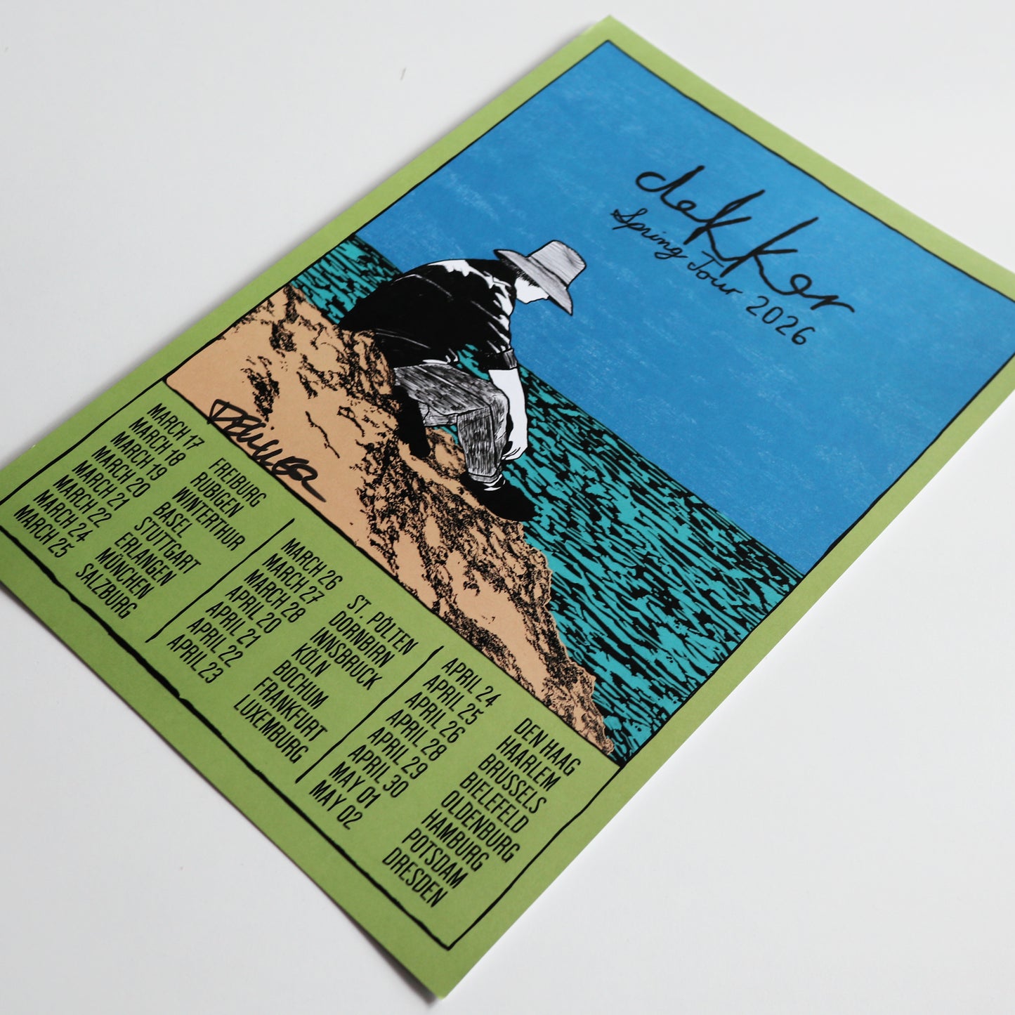 Dekker – Spring Tour 2026 – Poster / Print (signed)