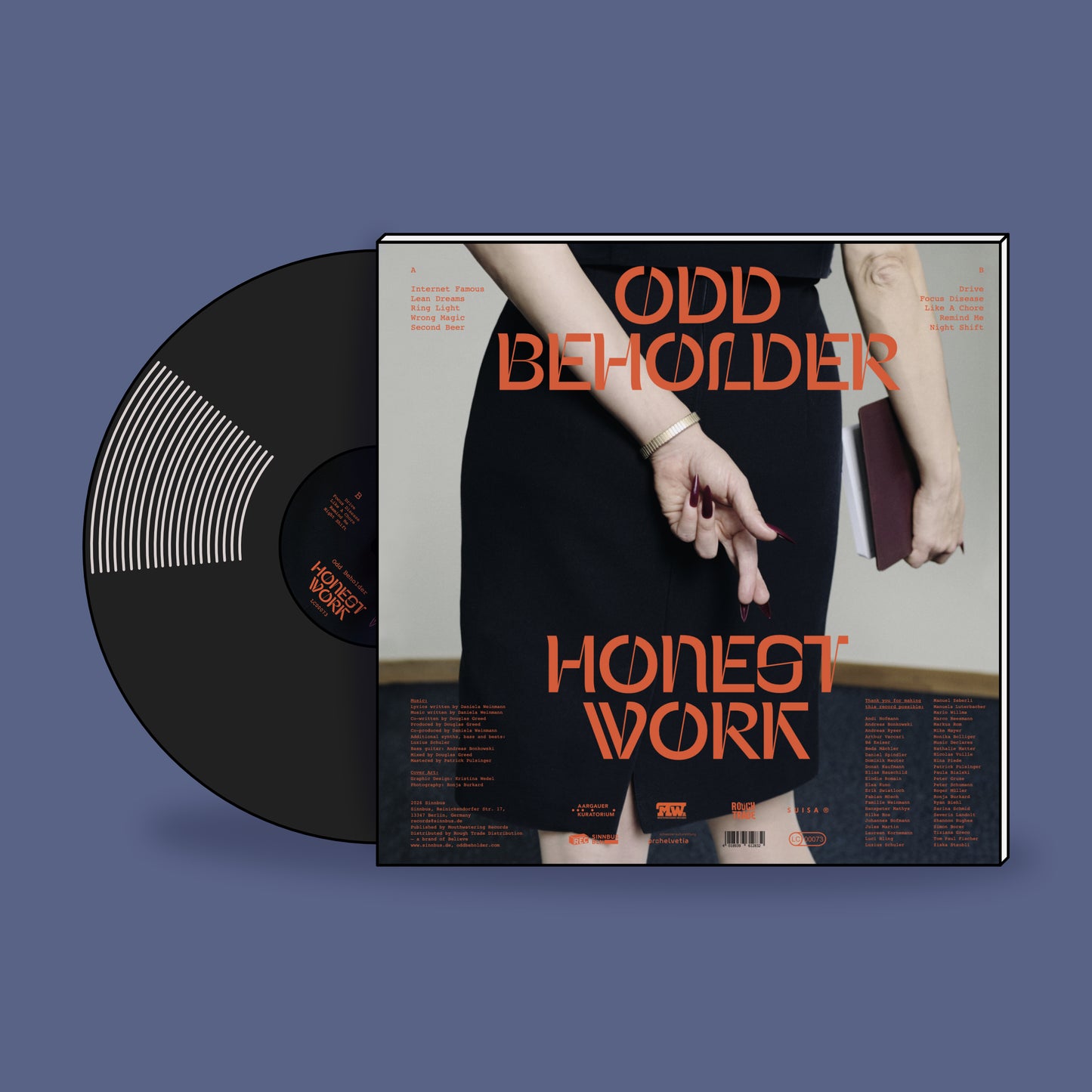 Odd Beholder – Honest Work – LP (recycled vinyl) // Pre-Order